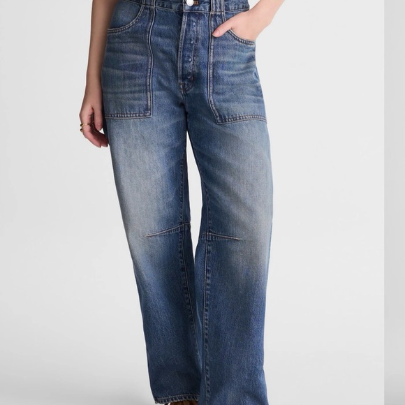 The Petite Darted Barrel Leg Jean by Madewell - Picture 2 of 6